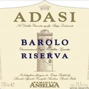 Anselma Adasi 2001, Barolo Riserva DOCG