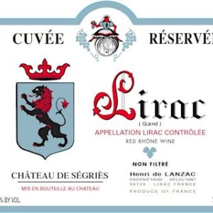 Chateau de Segries Cuvee Reservee 2022, Lirac AOC
