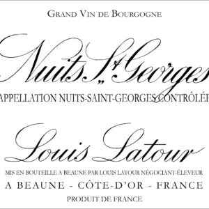 Maison Louis Latour, Nuits Saint George 2020, Burgundy, France