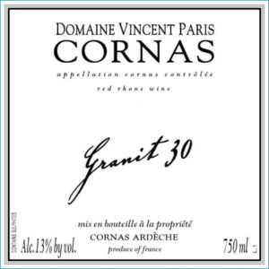 Domaine Vincent Paris, Granit 30 2023, Cornas AOC